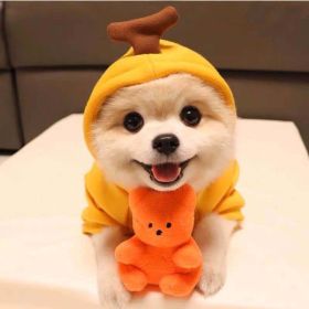 Dog Autumn And Winter Clothing Small And Medium Dog Love Two Legged Cat Cute Pet Clothing (Option: 7 Style-M)