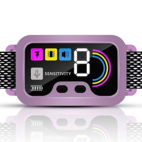 IP67 Waterproof Colour Screen Intelligent Dog Trainer Bark Collar (Color: As pic show, type: # 3)